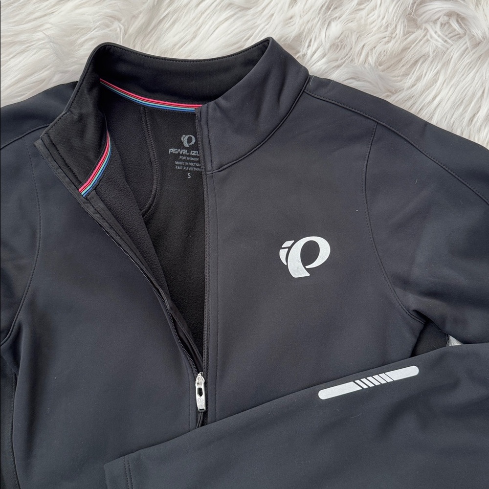 New: Women’s Pearl Izumi Black Softshell & Fleece Lined Cycling Jacket - Picture 3 of 9
